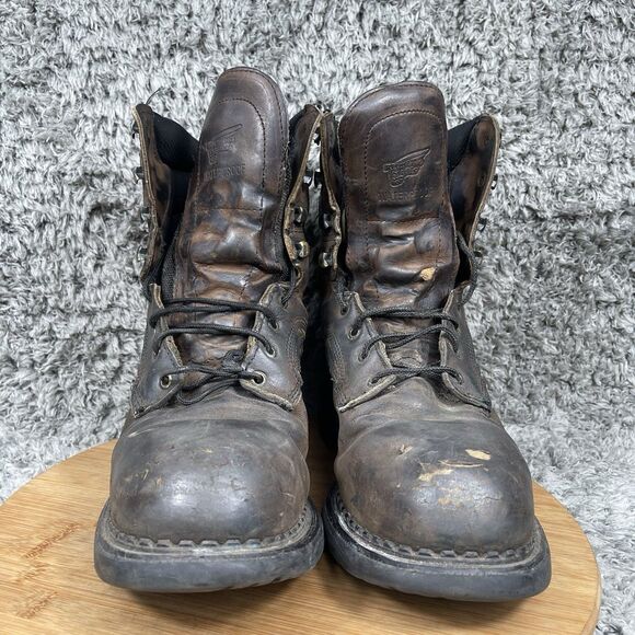 Red Wing Steel Toe Leather Work Boots Men's 10 D Waterproof 4435 - Picture 3 of 9